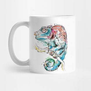 watercolor chameleon Mug